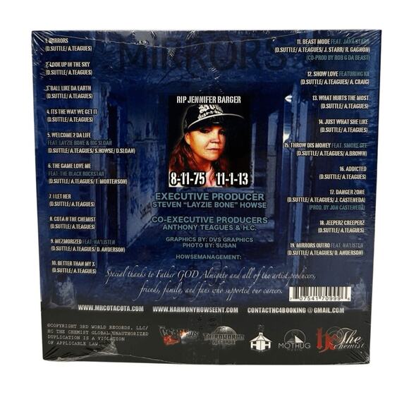 Mirrors CD Layzie Bone Big Sloan The Black Rockstar Smoke Gee RARE Sealed 2013 - Picture 5 of 7